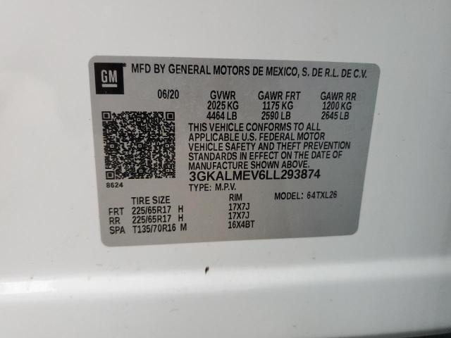 3GKALMEV6LL293874 GMC Terrain Sle