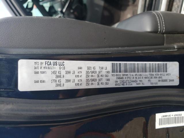 1C4SDJET2JC444454 Dodge Durango Citadel