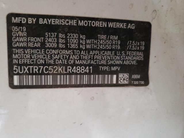 5UXTR7C52KLR48841 BMW X3 Sdrive30i