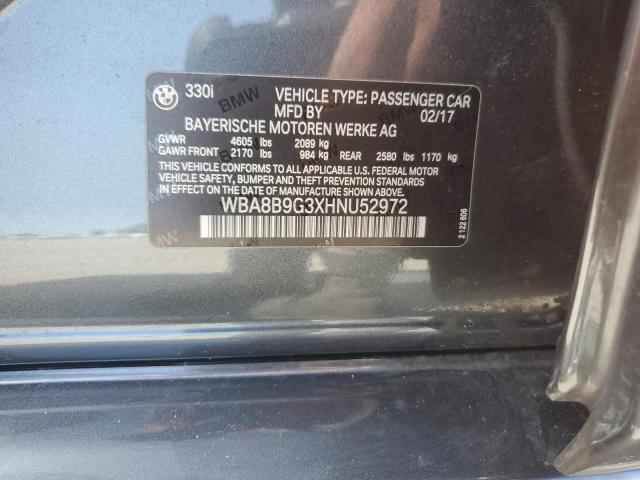 WBA8B9G3XHNU52972 BMW 330 I