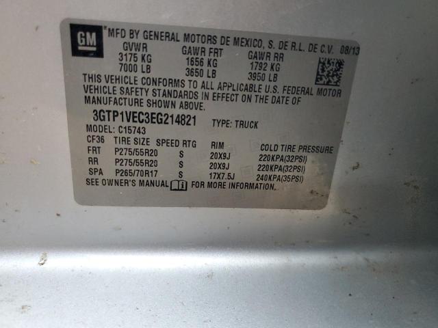 3GTP1VEC3EG214821 GMC Sierra C1500 Slt