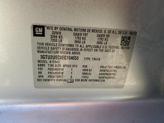 3GTU2UEC8EG104650 GMC Sierra K1500 Sle