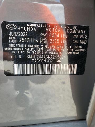 KMHL24JA6NA245694 Hyundai SONATA SE