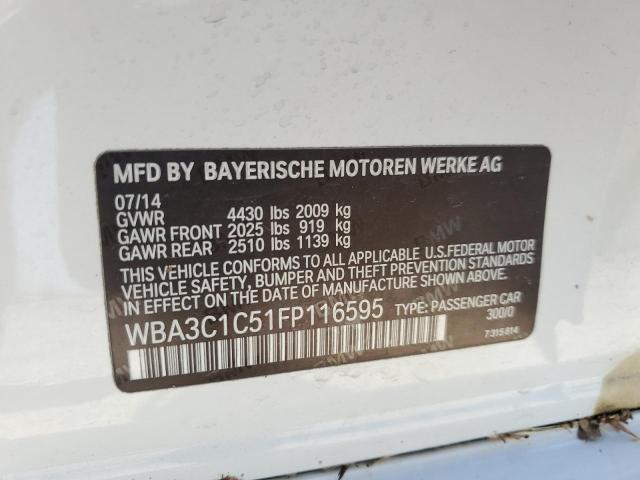 WBA3C1C51FP116595 BMW 328 I Sulev