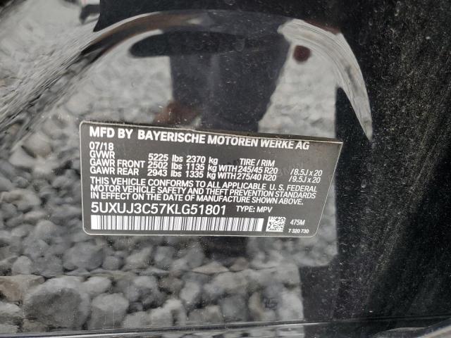 5UXUJ3C57KLG51801 BMW X4 Xdrive30i