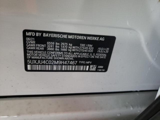 5UXJU4C02M9H47467 BMW X5 M50i