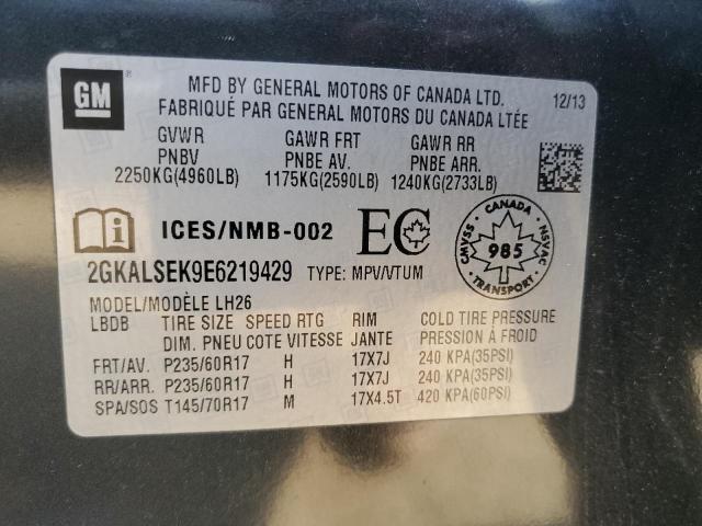 2GKALSEK9E6219429 GMC Terrain Slt