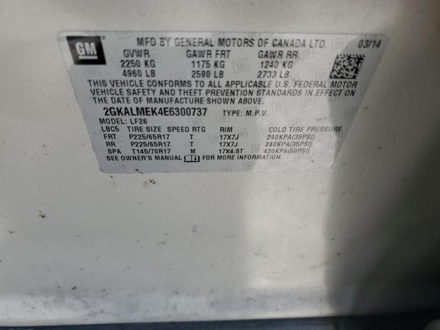 2GKALMEK4E6300737 GMC Terrain Sle