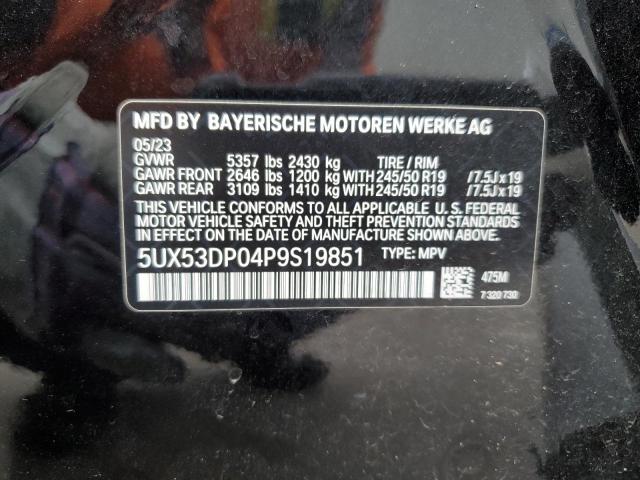 5UX53DP04P9S19851 BMW X3 Xdrive30i