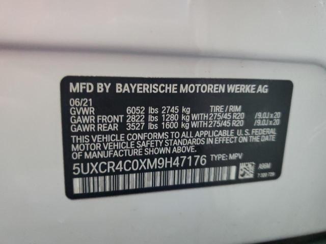 5UXCR4C0XM9H47176 BMW X5 Sdrive 40i