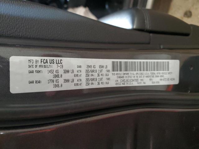 1C4RDJAG1KC847995 Dodge Durango Sxt