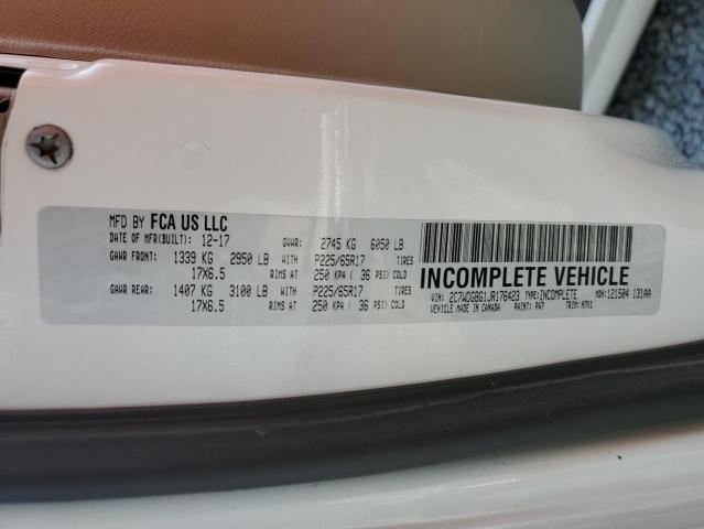 2C7WDGBG1JR176423 Dodge Grand Caravan Se