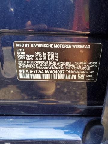 WBAJE7C54JWA04007 BMW 540 XI