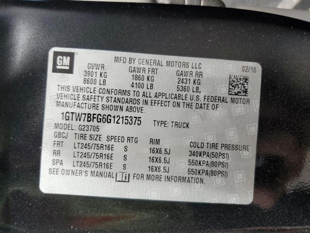 1GTW7BFG6G1215375 GMC Savana G2500