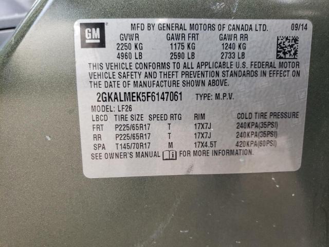 2GKALMEK5F6147061 GMC Terrain Sle
