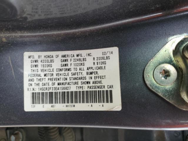 1HGCR2F33EA156827 Honda ACCORD LX