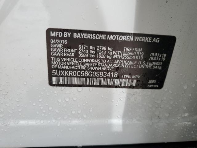 5UXKR0C58G0S93418 BMW X5 Xdrive35i
