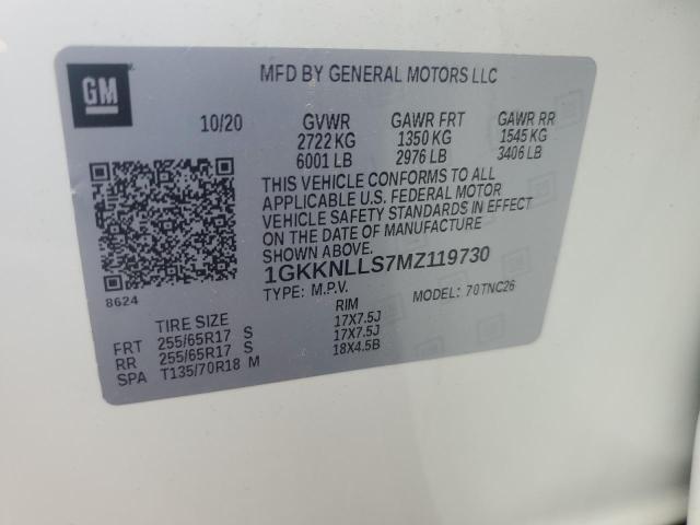 1GKKNLLS7MZ119730 GMC Acadia At4