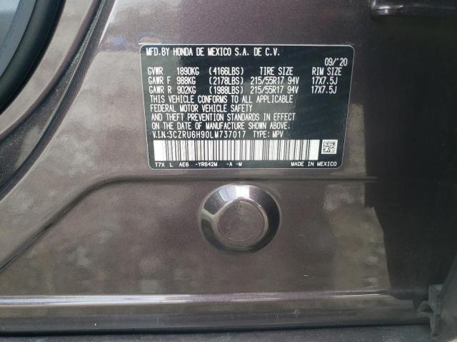 3CZRU6H90LM737017 Honda Hr-v Touring