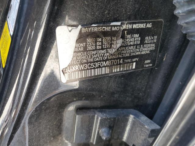 5UXXW3C53F0M87014 BMW X4 Xdrive28i