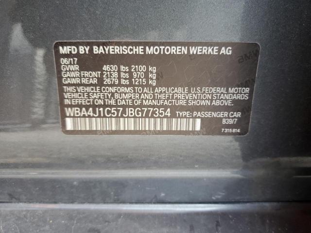 WBA4J1C57JBG77354 BMW 430i Gran Coupe