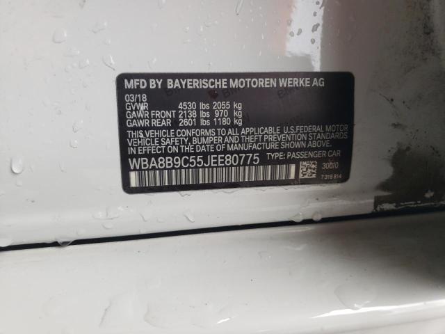 WBA8B9C55JEE80775 BMW 330 I