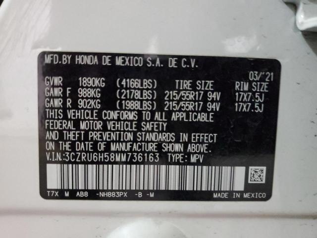 3CZRU6H58MM736163 Honda HR-V EX