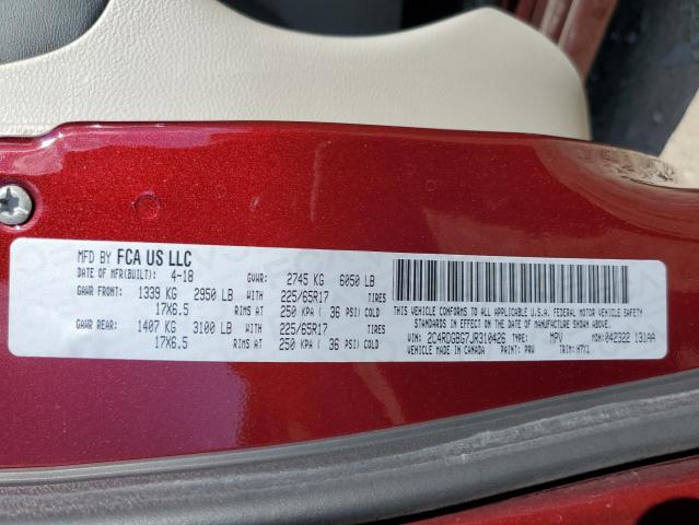 2C4RDGBG7JR310426 Dodge Grand Caravan Se