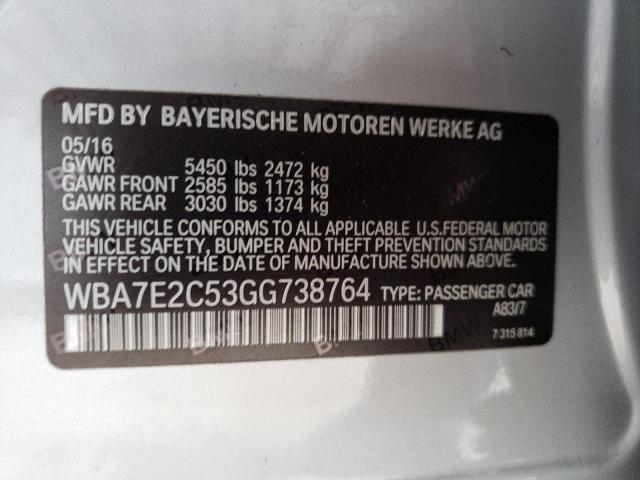 WBA7E2C53GG738764 BMW 740 I