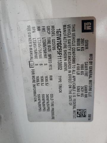 1GTW7GCF5F1113802 GMC Savana G2500