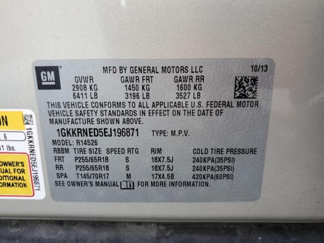 1GKKRNED5EJ196871 GMC ACADIA SLE