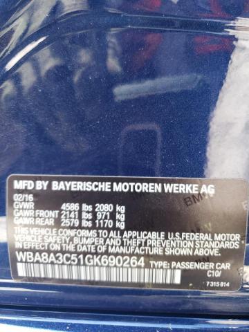 WBA8A3C51GK690264 BMW 320 XI