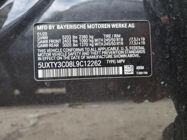 5UXTY3C08L9C12262 BMW X3 Sdrive30i