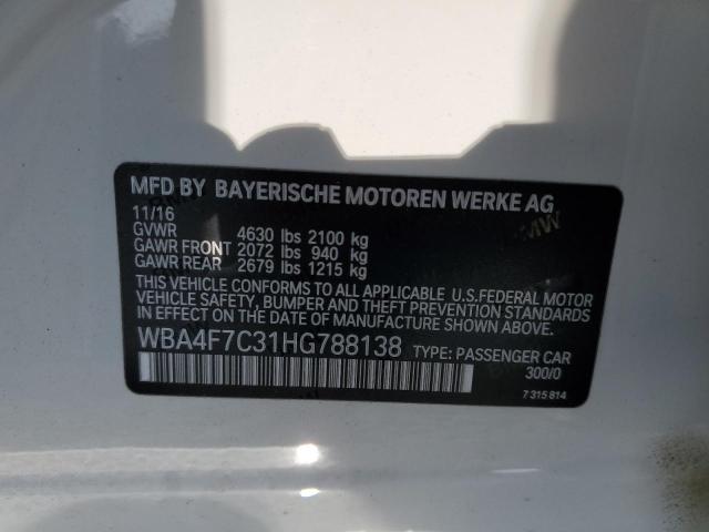 WBA4F7C31HG788138 BMW 430i Gran Coupe