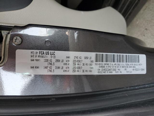 2C4RDGCG0KR712692 Dodge Grand Caravan Sxt