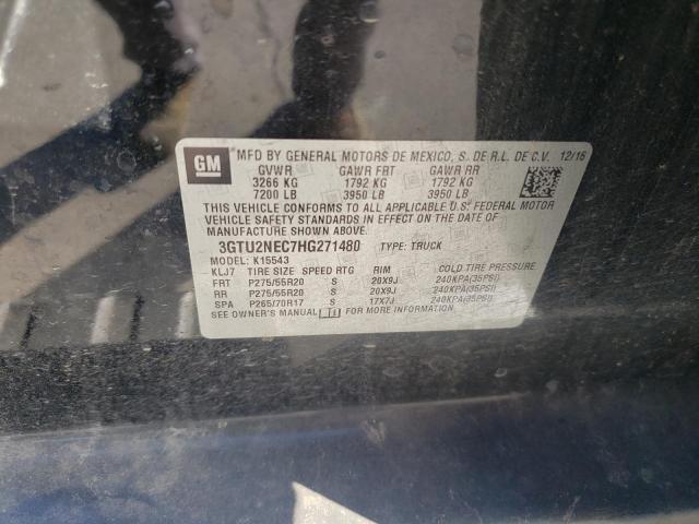 3GTU2NEC7HG271480 GMC Sierra K1500 Slt