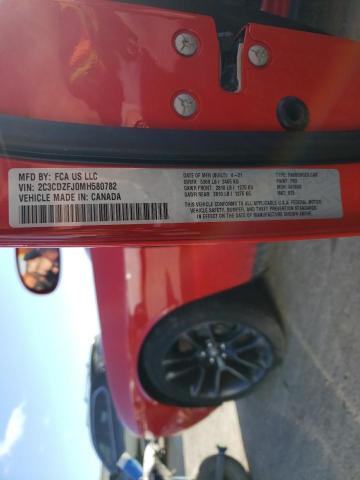 2C3CDZFJ0MH580782 Dodge Challenger R/t Scat Pack