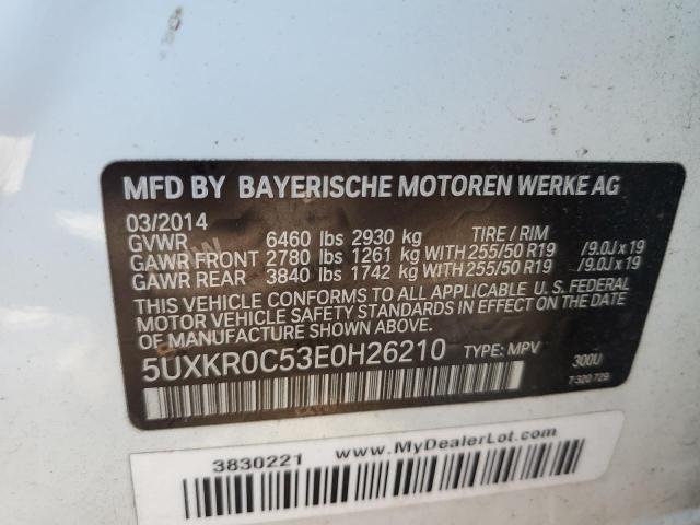 5UXKR0C53E0H26210 BMW X5 Xdrive35i