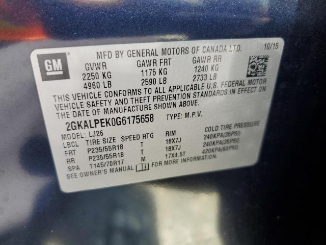2GKALPEK0G6175658 GMC Terrain Slt