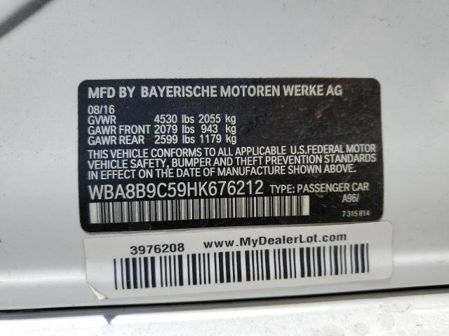WBA8B9C59HK676212 BMW 330 I