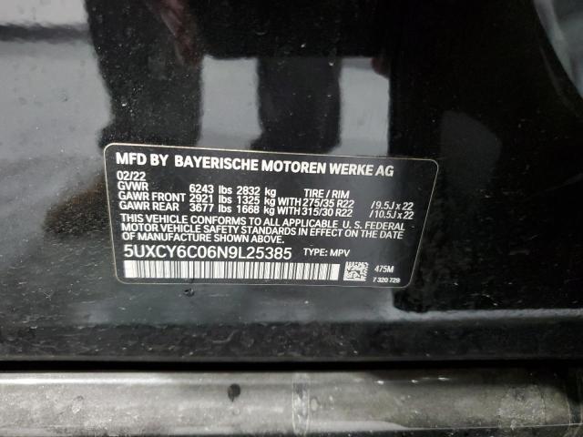 5UXCY6C06N9L25385 BMW X6 Xdrive40i