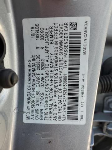 2HGFC2F62LH506861 Honda Civic Lx
