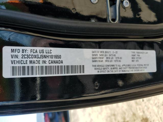 2C3CDXGJ5NH101650 Dodge Charger Scat Pack