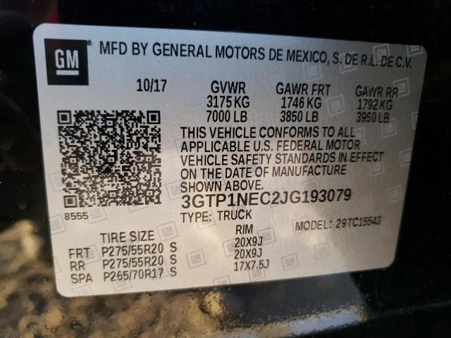 3GTP1NEC2JG193079 GMC Sierra C1500 Slt