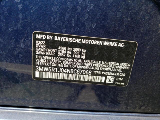 3MW5R1J04N8C67068 BMW 330I
