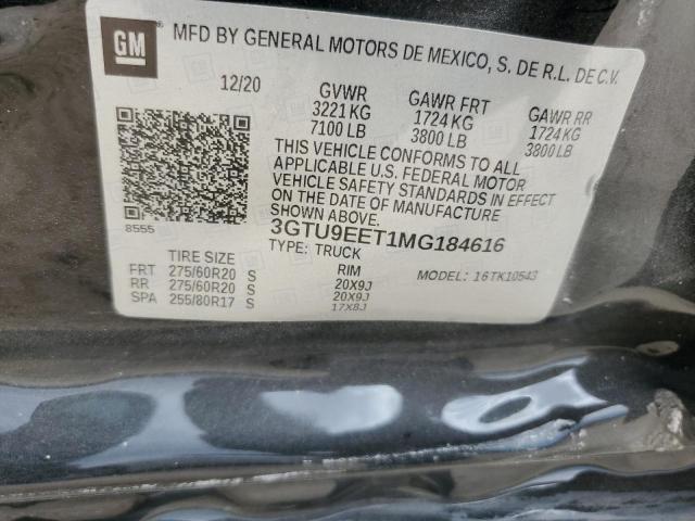 3GTU9EET1MG184616 GMC Sierra K1500 At4