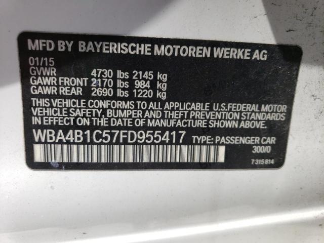 WBA4B1C57FD955417 BMW 435 I Gran Coupe