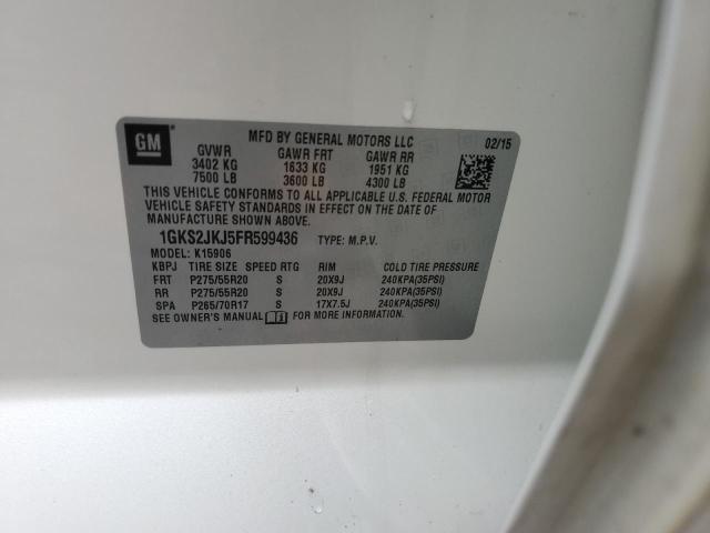 1GKS2JKJ5FR599436 GMC YUKON XL DENALI