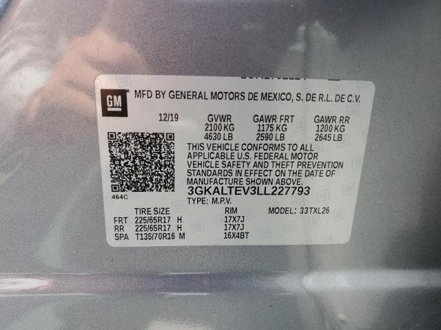 3GKALTEV3LL227793 GMC Terrain Sle
