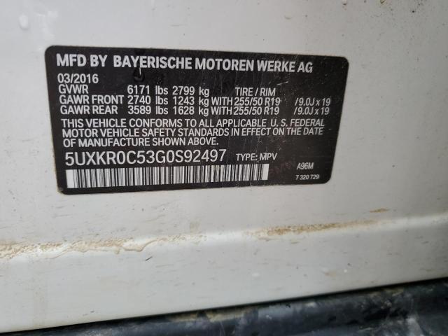 5UXKR0C53G0S92497 BMW X5 Xdrive35i